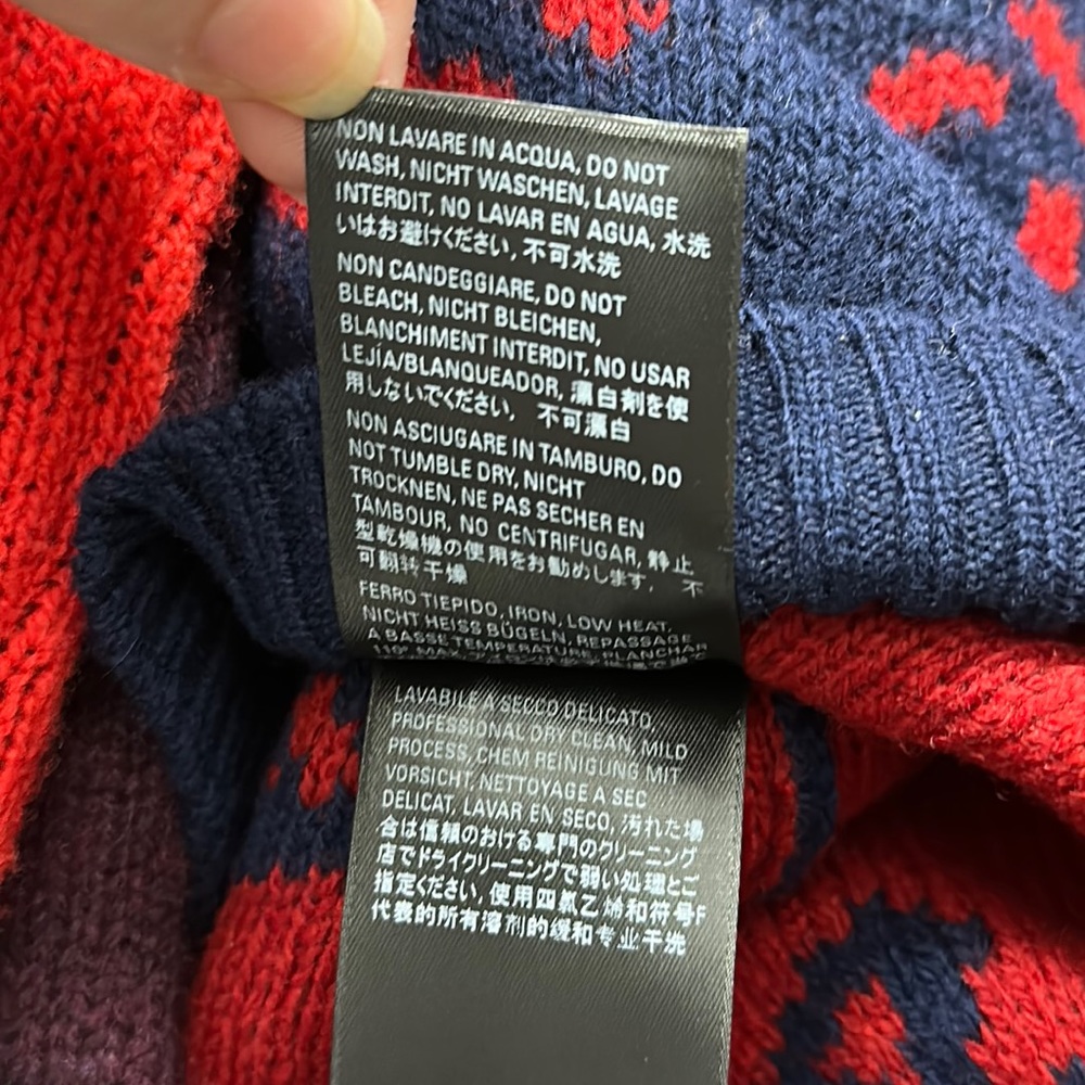 Balenciaga Sweater - Blue/Red - Large - Picture 11 of 11